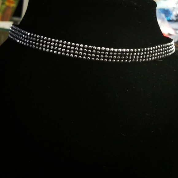 handmade Jewelry - Handmade Black Studded Choker
